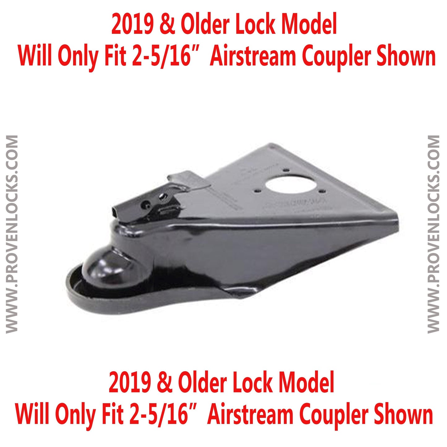 Model 2516-AS 2 5/16'' Trailer Coupler Locks Proven Locks