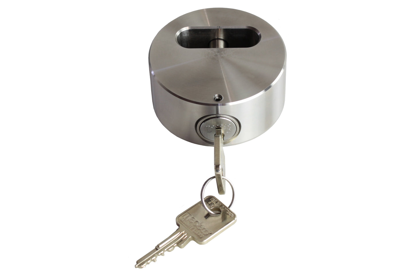 Model 400-SS Puck Locks Proven Locks