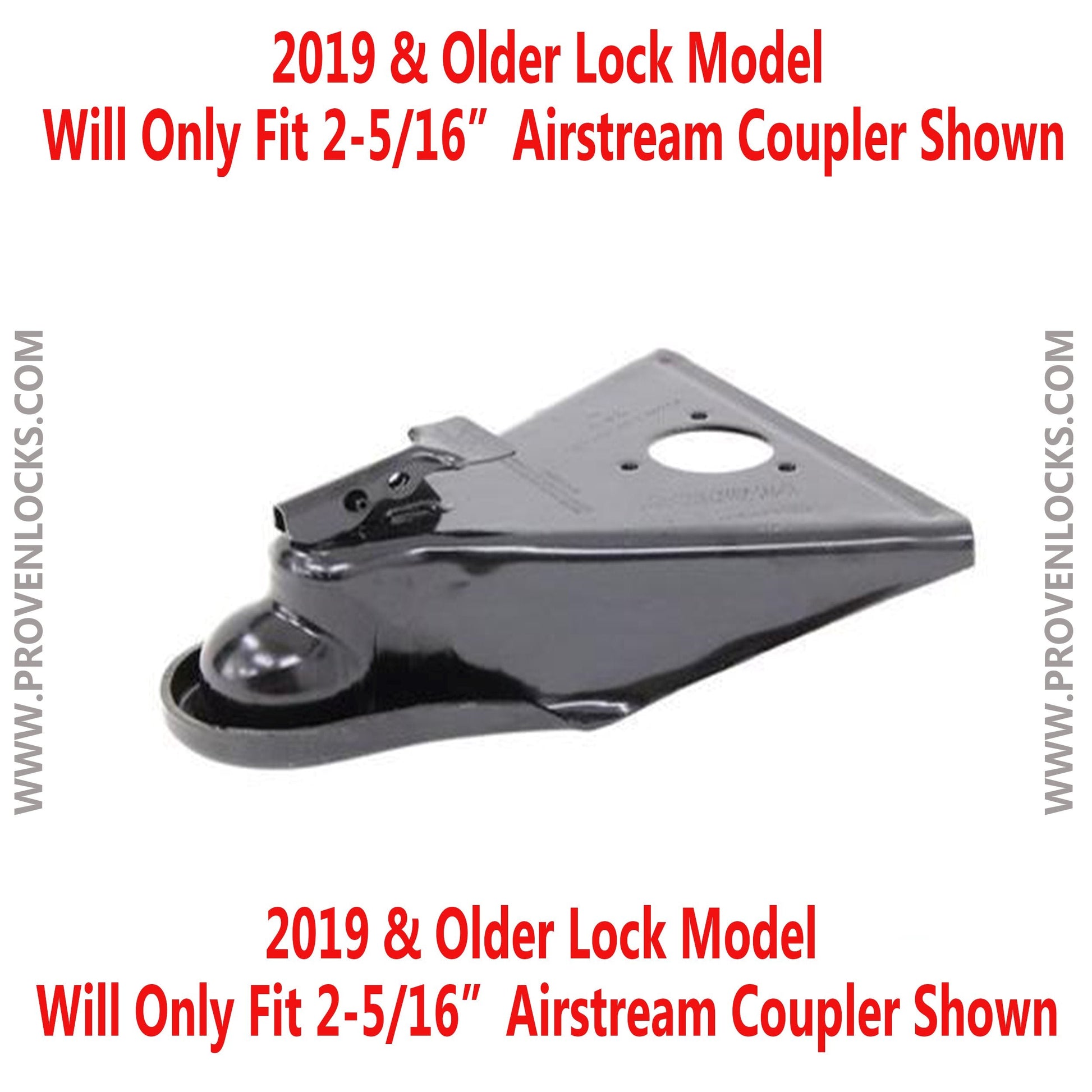 Model 2516-AS 2 5/16'' Trailer Coupler Locks Proven Locks 
