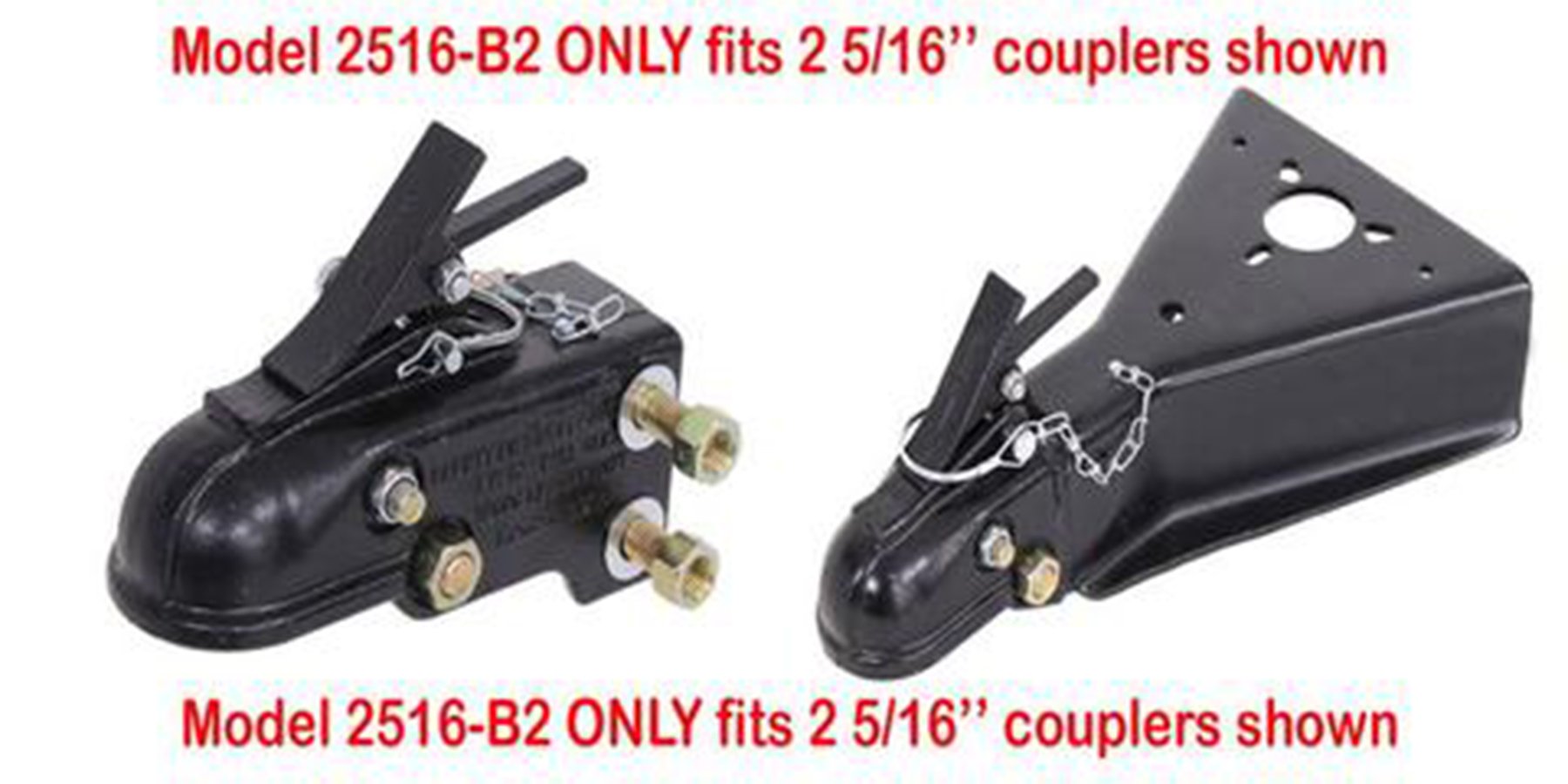 Model 2516-B2 2 5/16'' Trailer Coupler Locks Proven Locks 
