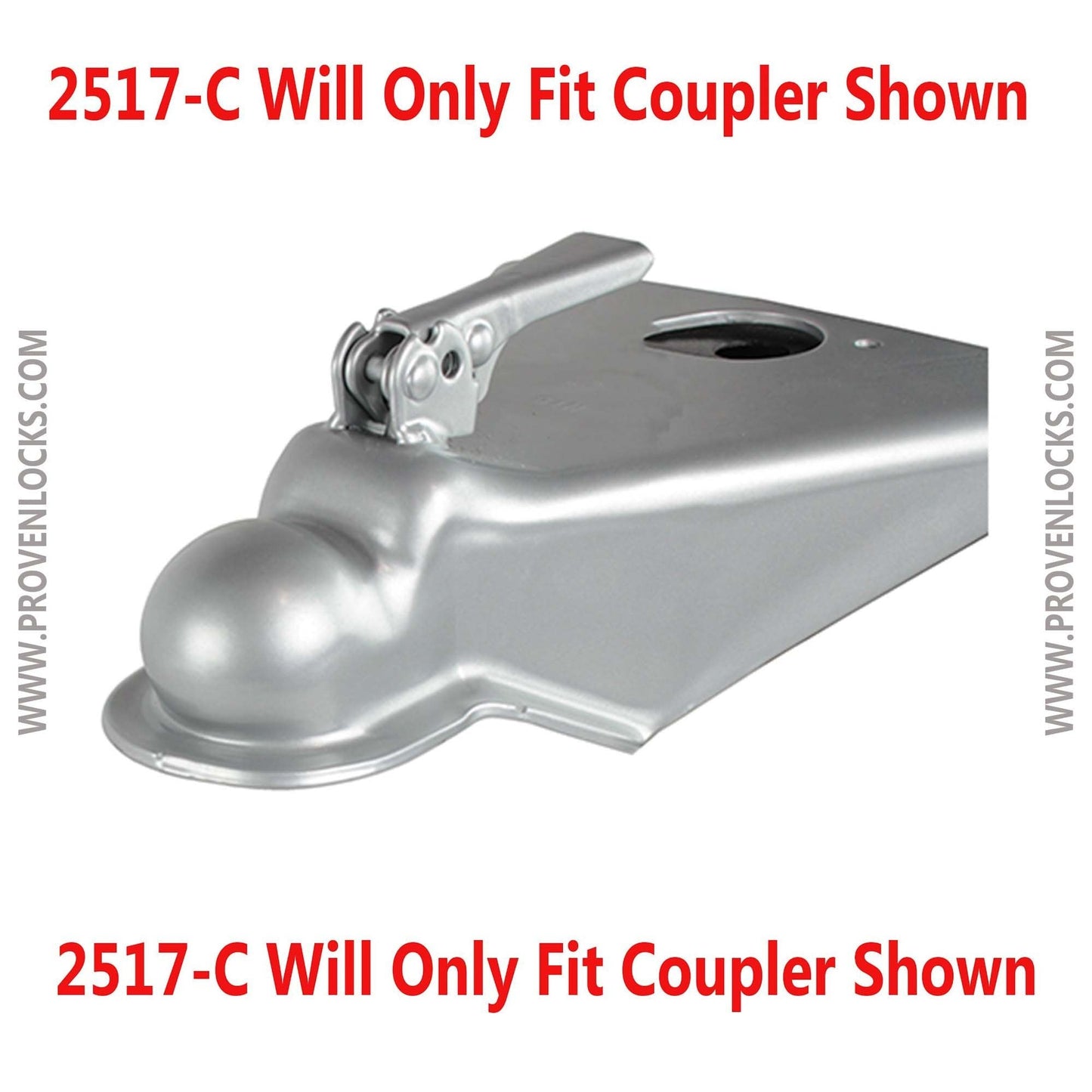 Model 2517-C 2 5/16'' Trailer Coupler Locks Proven Locks 