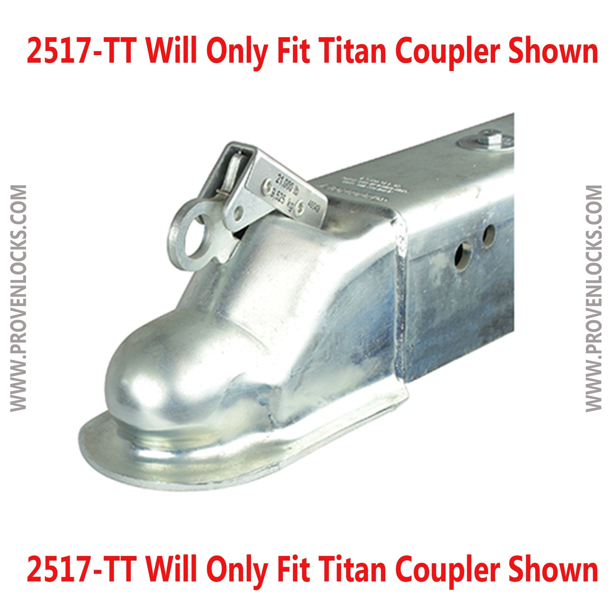 Model 2517-TT 2 5/16'' Trailer Coupler Locks Proven Locks 