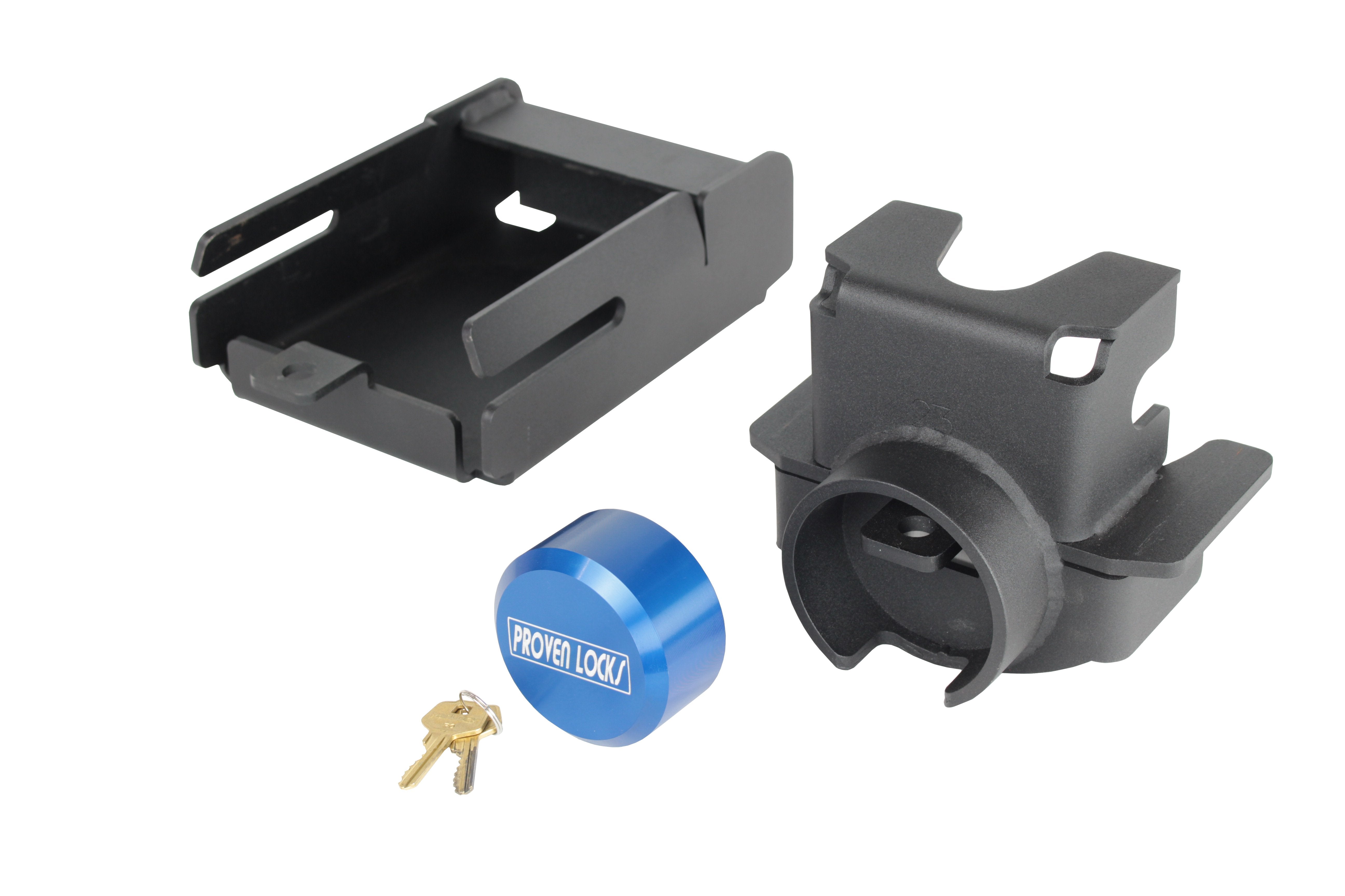 2021春夏新作】 Proven Industries Model GB Trailer Lock, Fits Bulldog Gooseneck  Trailer Couplers, Made in The USA, 7-Inch Bottom Plate, (Blue)